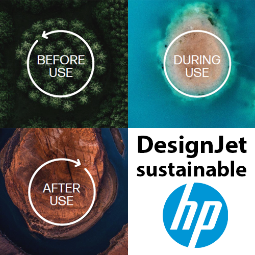 Sustainable use off HP DesignJets